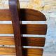 Pair of vintage folding chairs with slats, 1950-1960