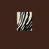 Abstract modern brown giclee print, 50x70cm