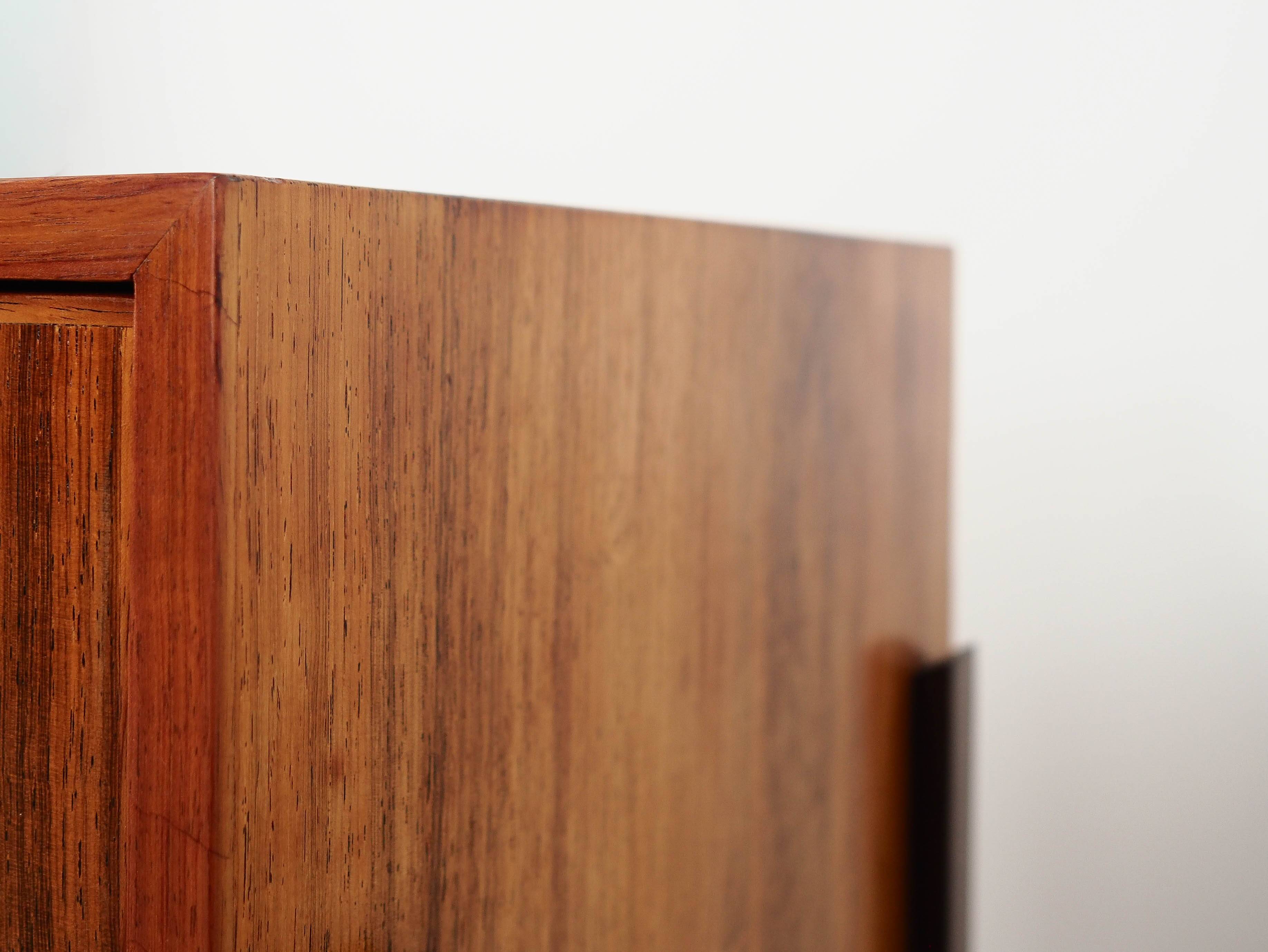 Cabinet de bar danois en bois de rose, années 1970