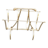 Seventies magazine holder welded brass