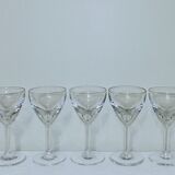 5 glasses of bistro for aperitif or digestive