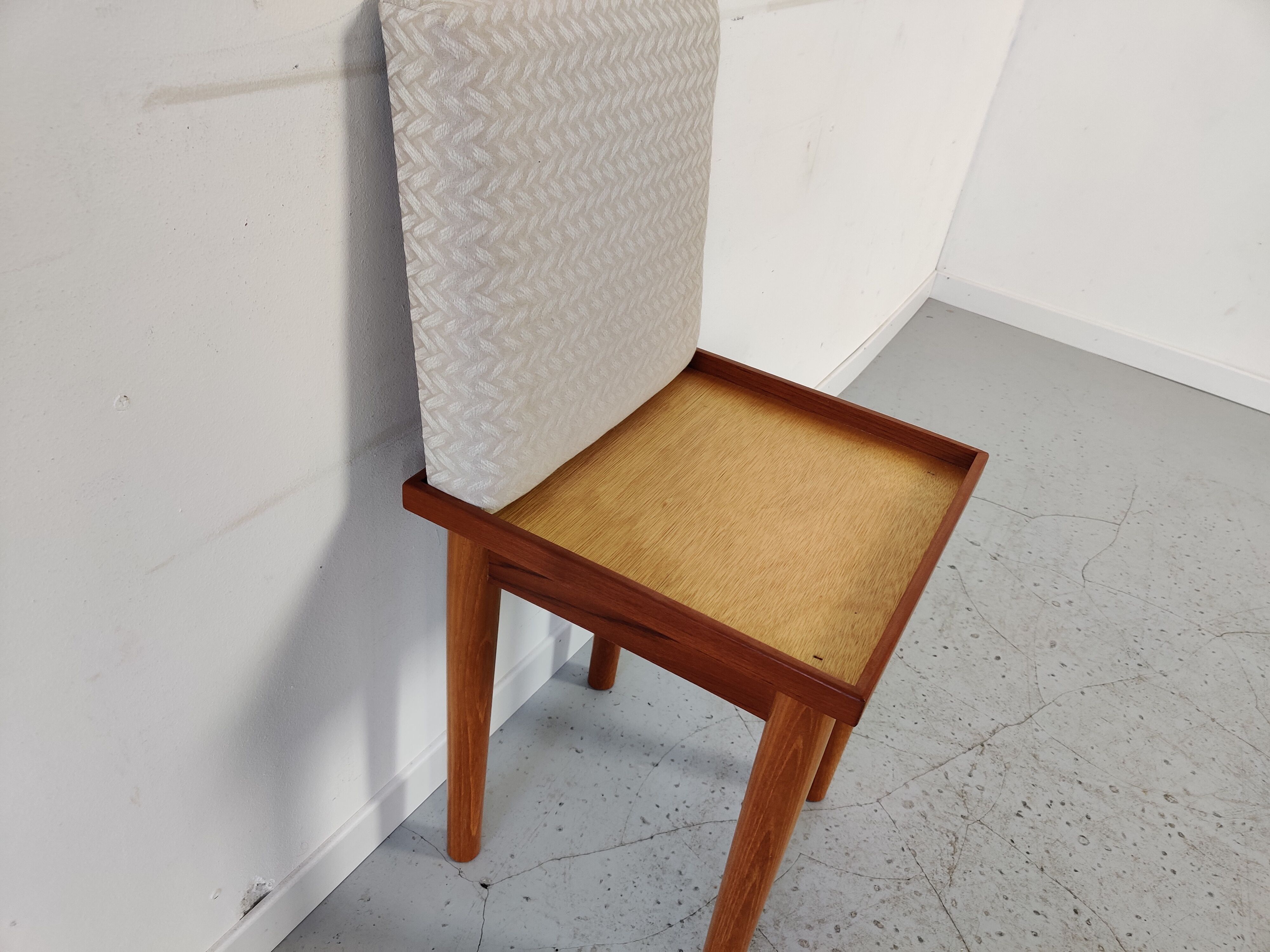 Scandinavian teak stool, 70s