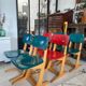 Chaise enfant Casala vintage bleu/vert