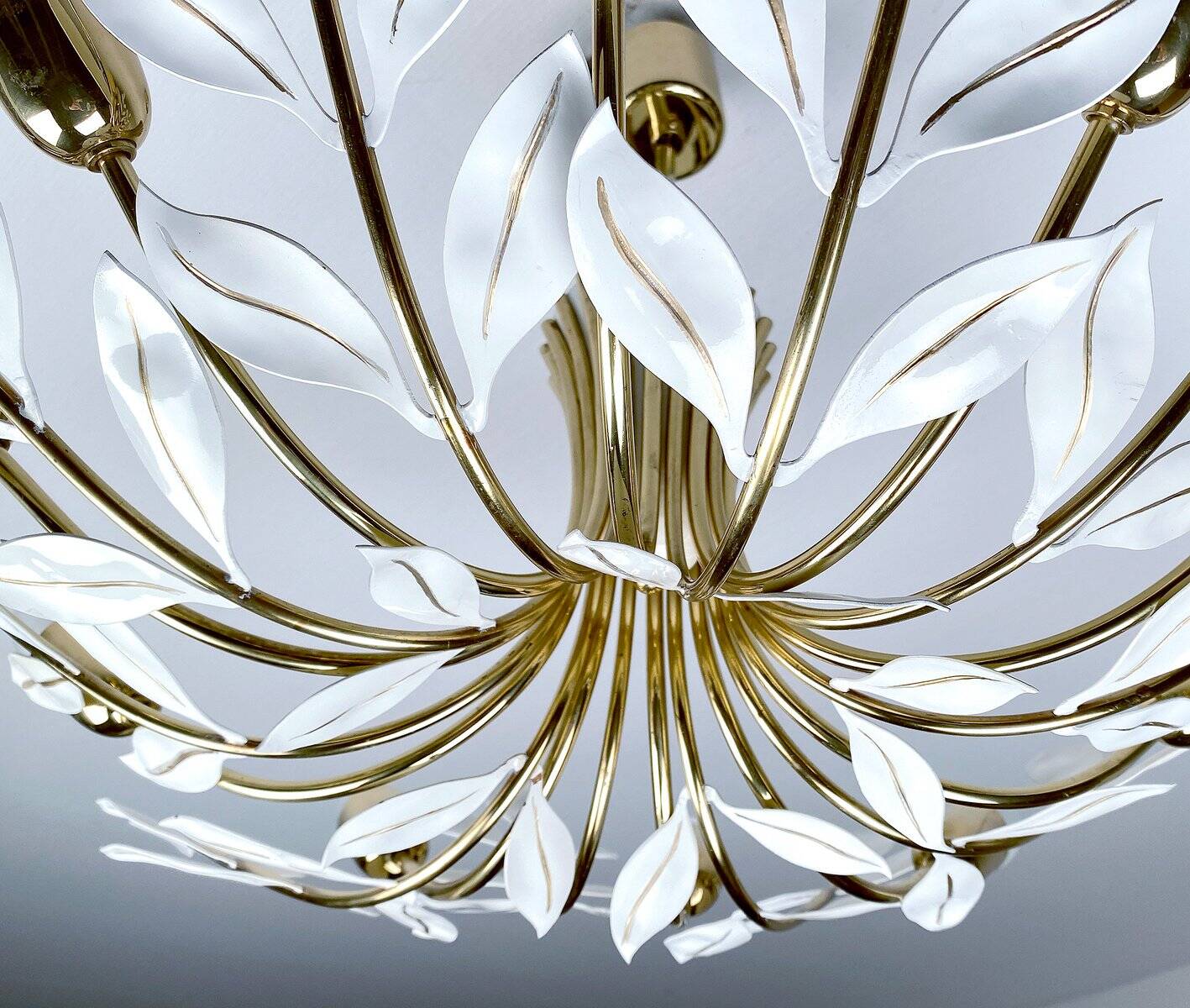 Large vintage pendant light from Vereinigte Werstaetten, 1950s
