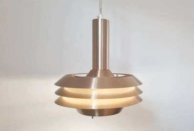 Midcentury Pendant, Jo Hammerborg, Denmark, 1970s