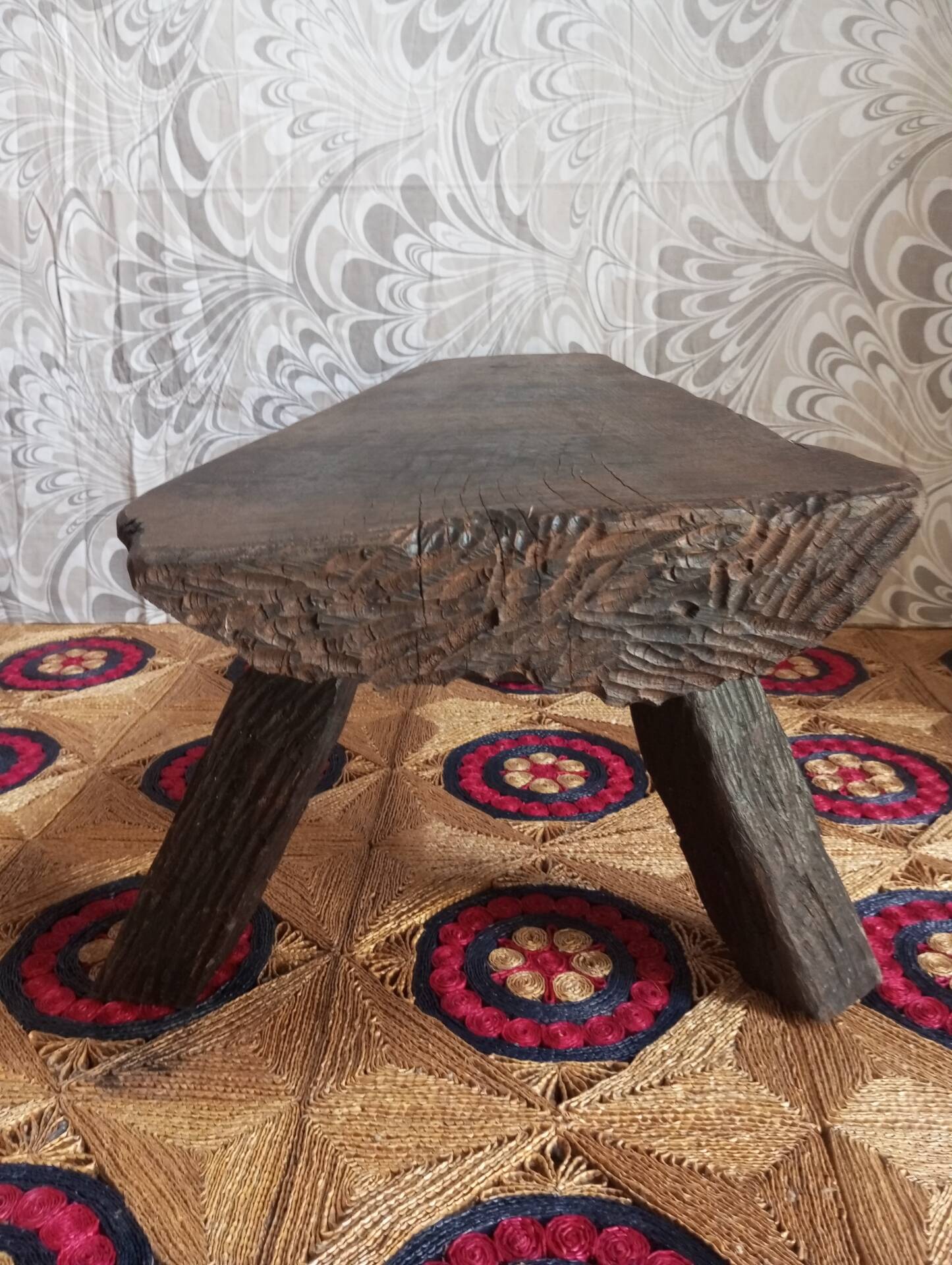Brutalist wooden table