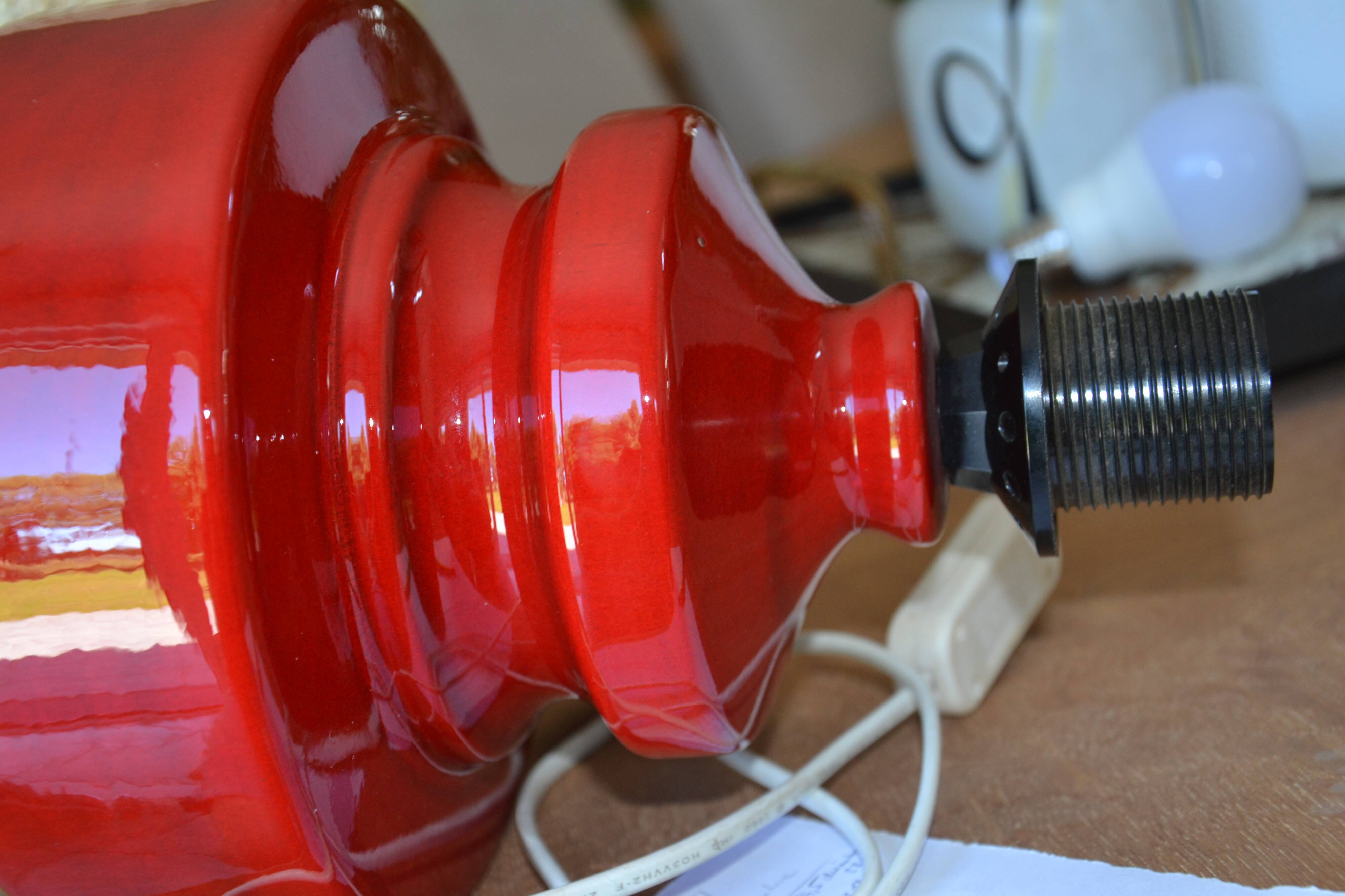 70s lamp with redone lampshade