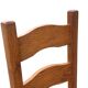 Vintage Set of 4 dining chairs oak and wicker 70's design high back