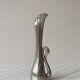 Swan metal single flower vase