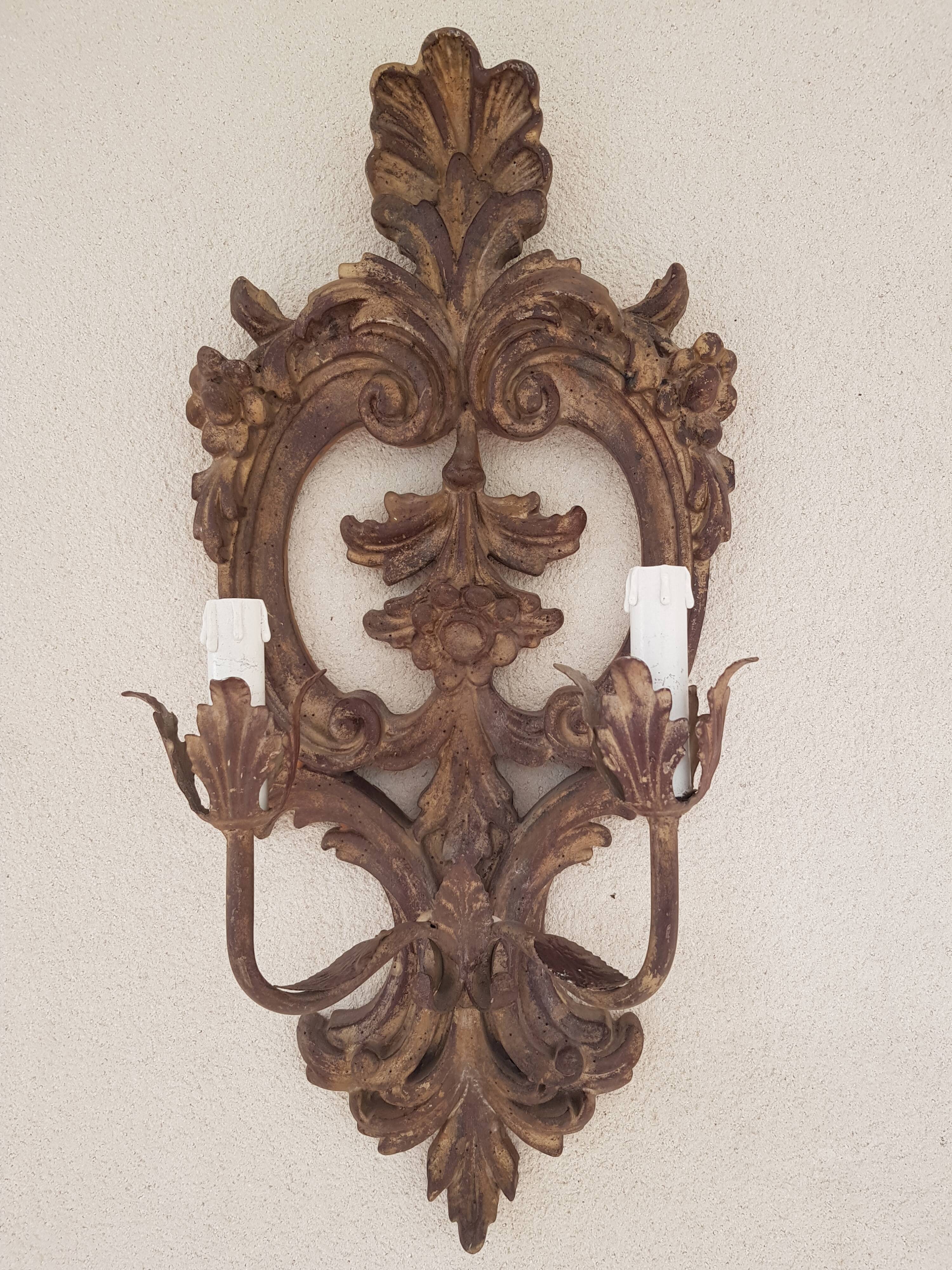 Large wall light  2 branches