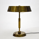 Lampe de bureau en laiton italienne vintage des années 1950 attribuée à Stilnovo