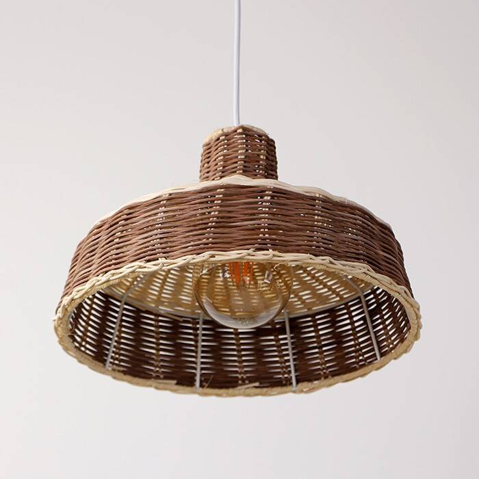 Handmade Woven Rattan Pendant Light