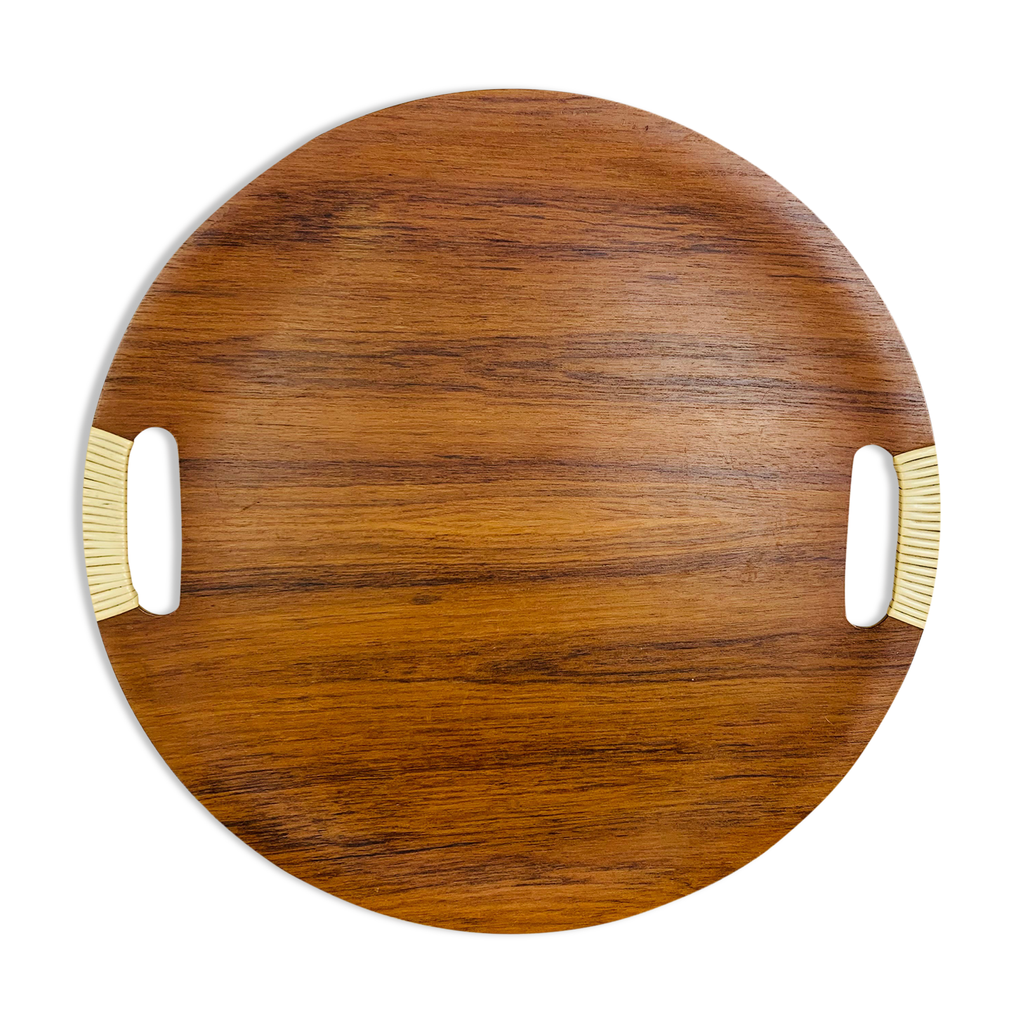 Round top Scandinavian teak 60s