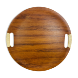 Round top Scandinavian teak 60s
