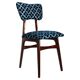 Chaise Butterfly Mid-Century en Velours Scarabeo Bleu et Bois Foncé, Europe, 1960