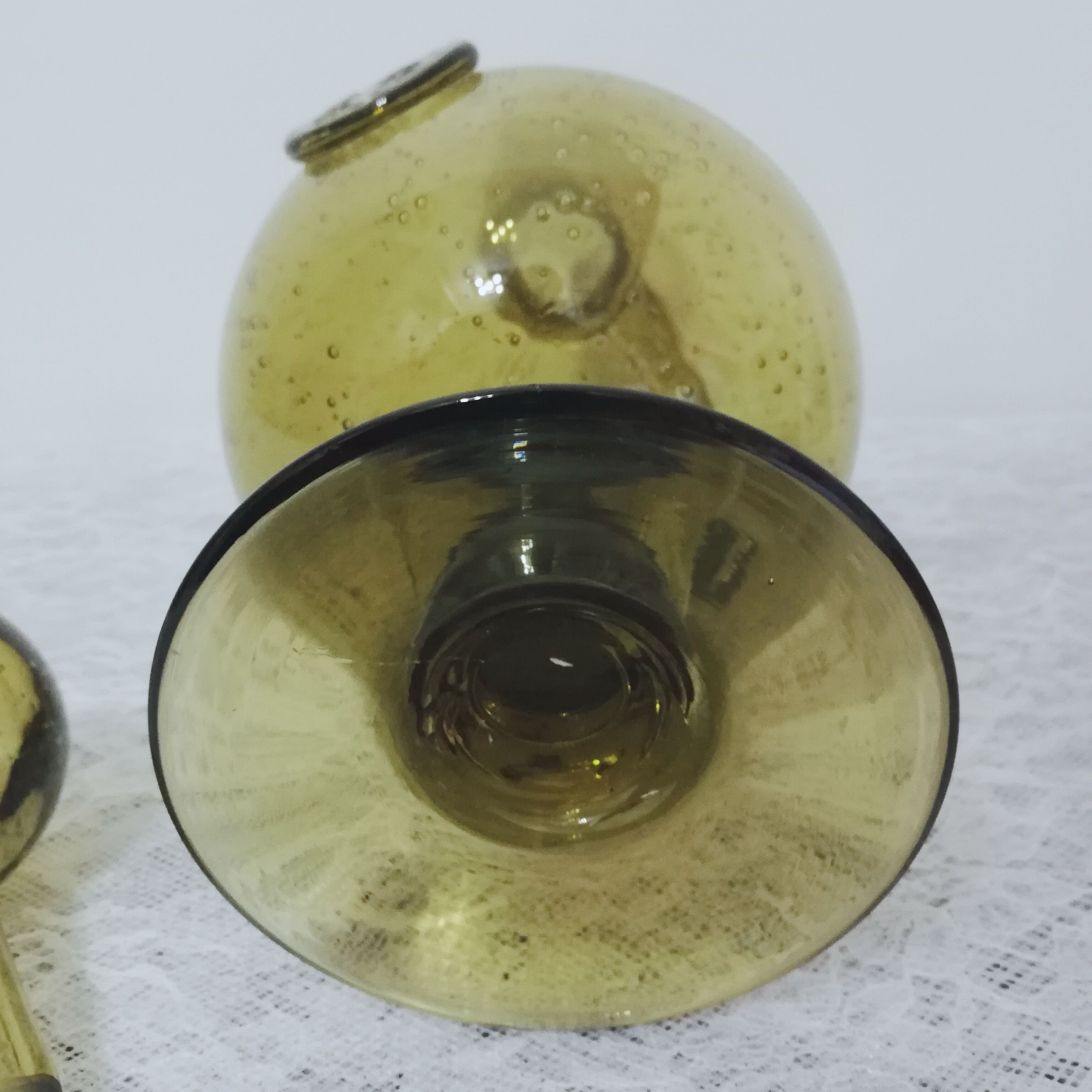 La Rochere bubble blown glass carafe