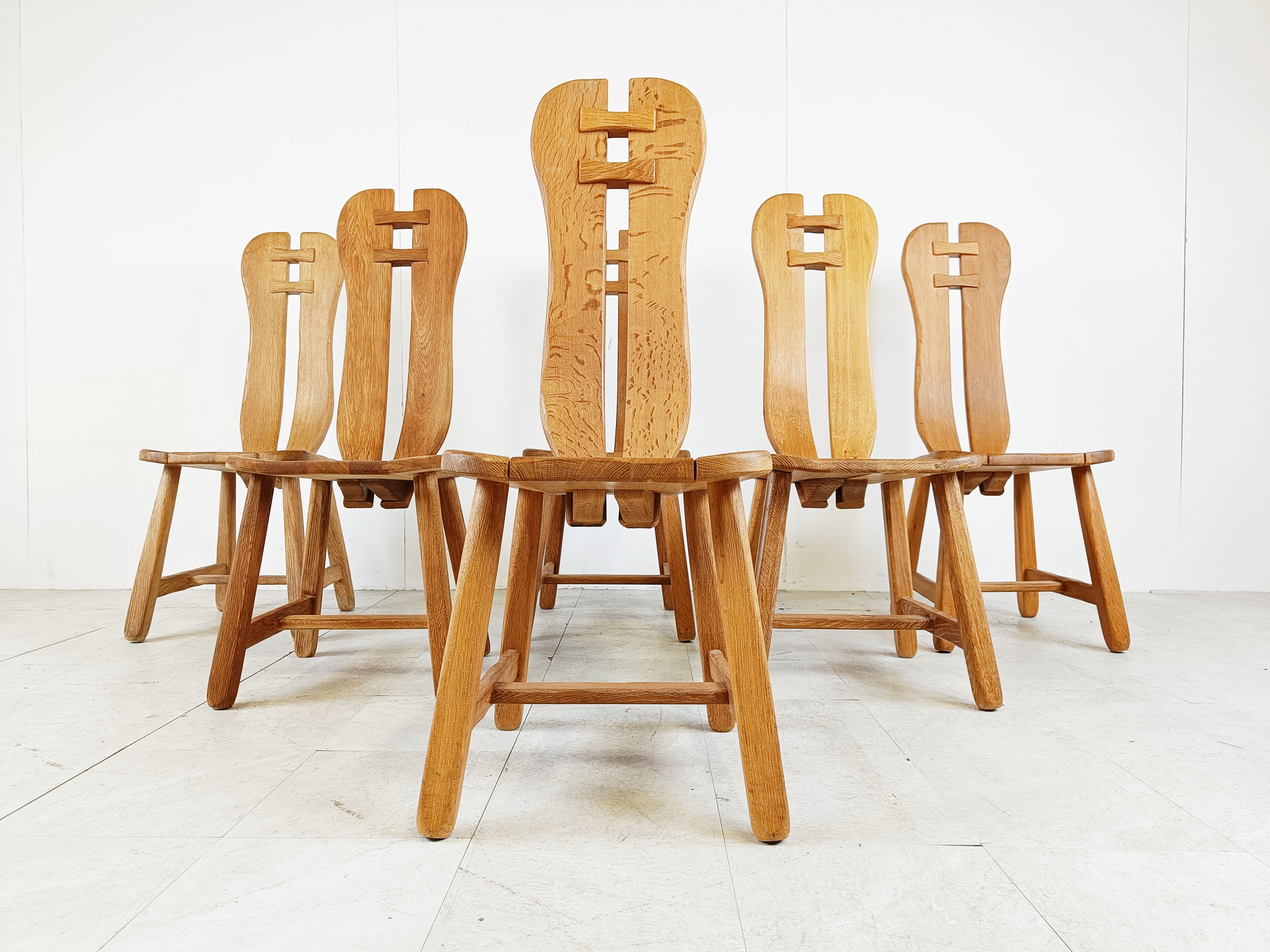 Chaises de salle à manger vintage par Depuydt, Belgique, années 1960