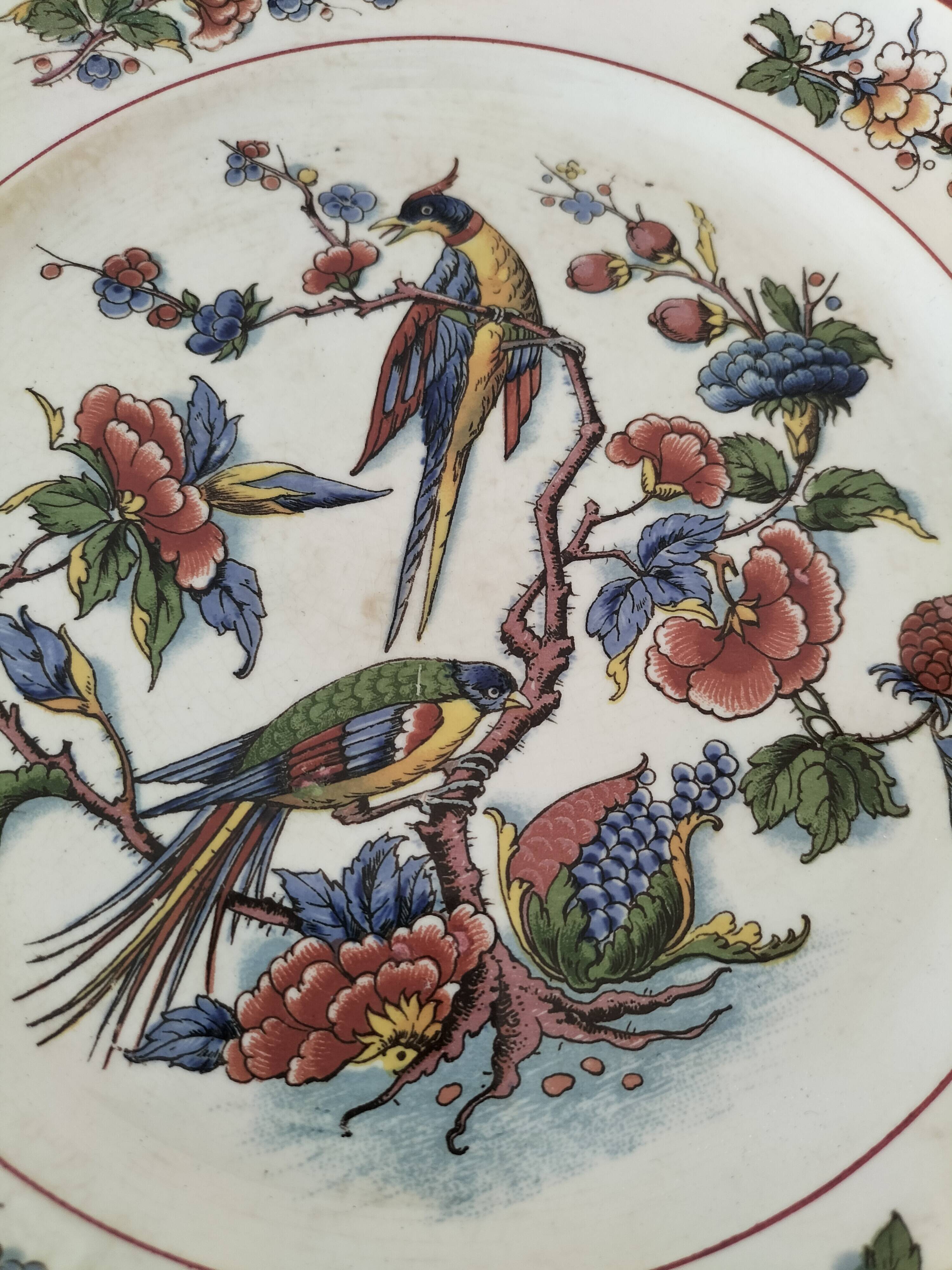 Assiette vintage Villeroy & Boch modèle Rouen