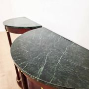 Pair of Empire half-moon pedestals