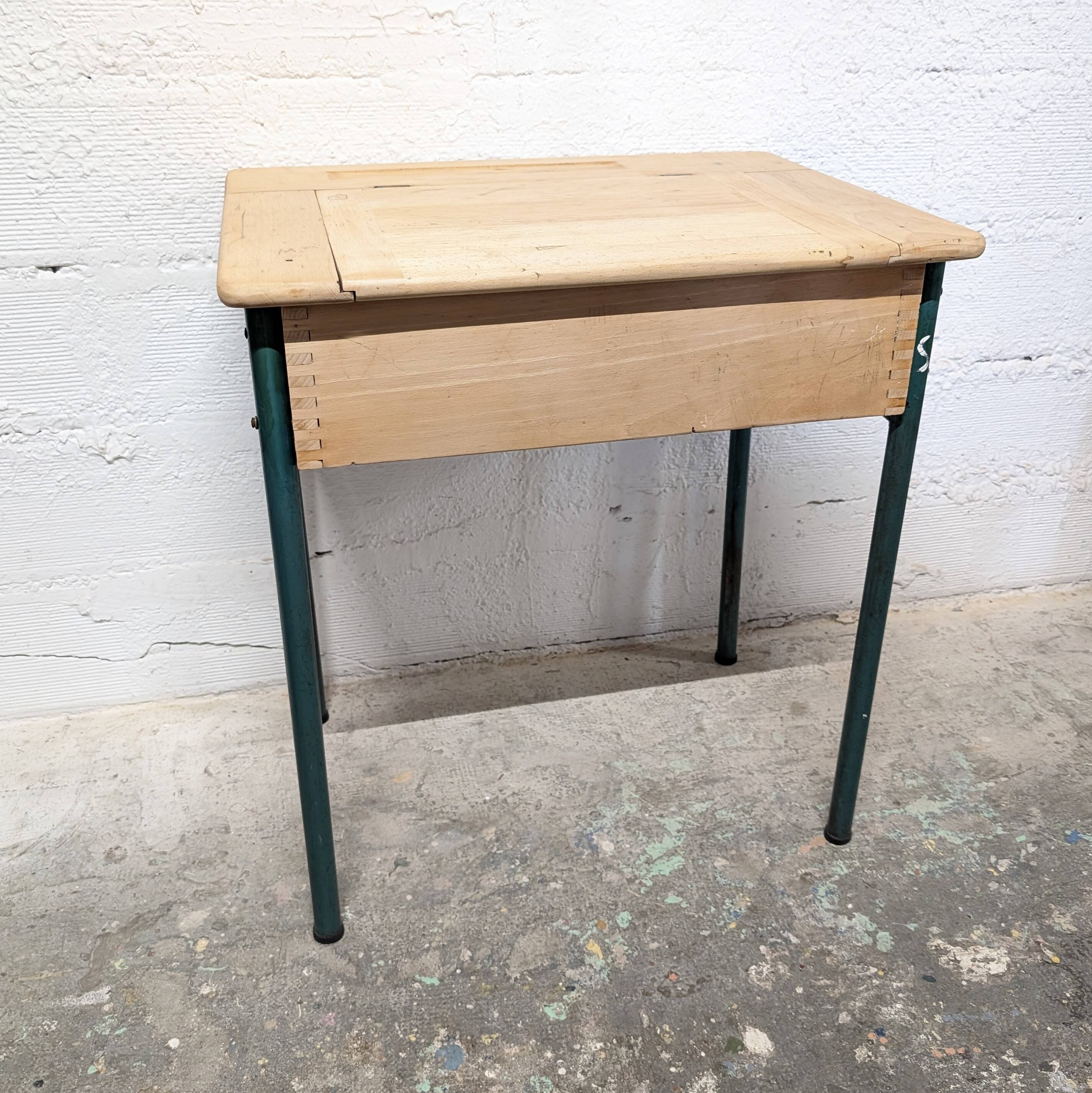 School desk with chest