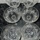 6 vintage cut crystal cups