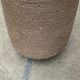 Brutalist German vase on a mid-century stand by Krösselbach Keramik, 1960s.