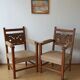 Pair of thrones vintage incredible chairs.