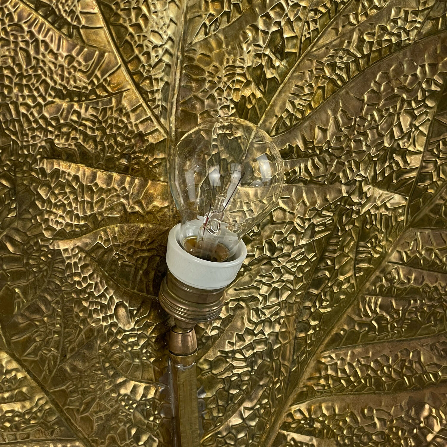 Vintage tommaso barbi ‘rhubarb’ floor lamp, c.1970