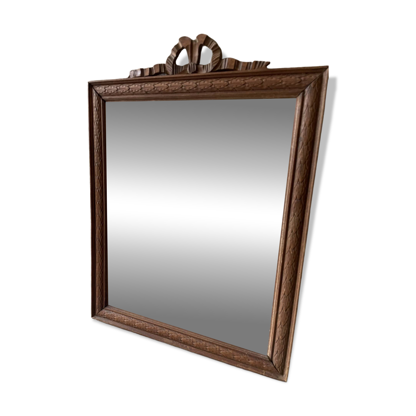Antique wooden mirror