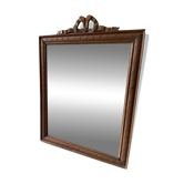 Antique wooden mirror