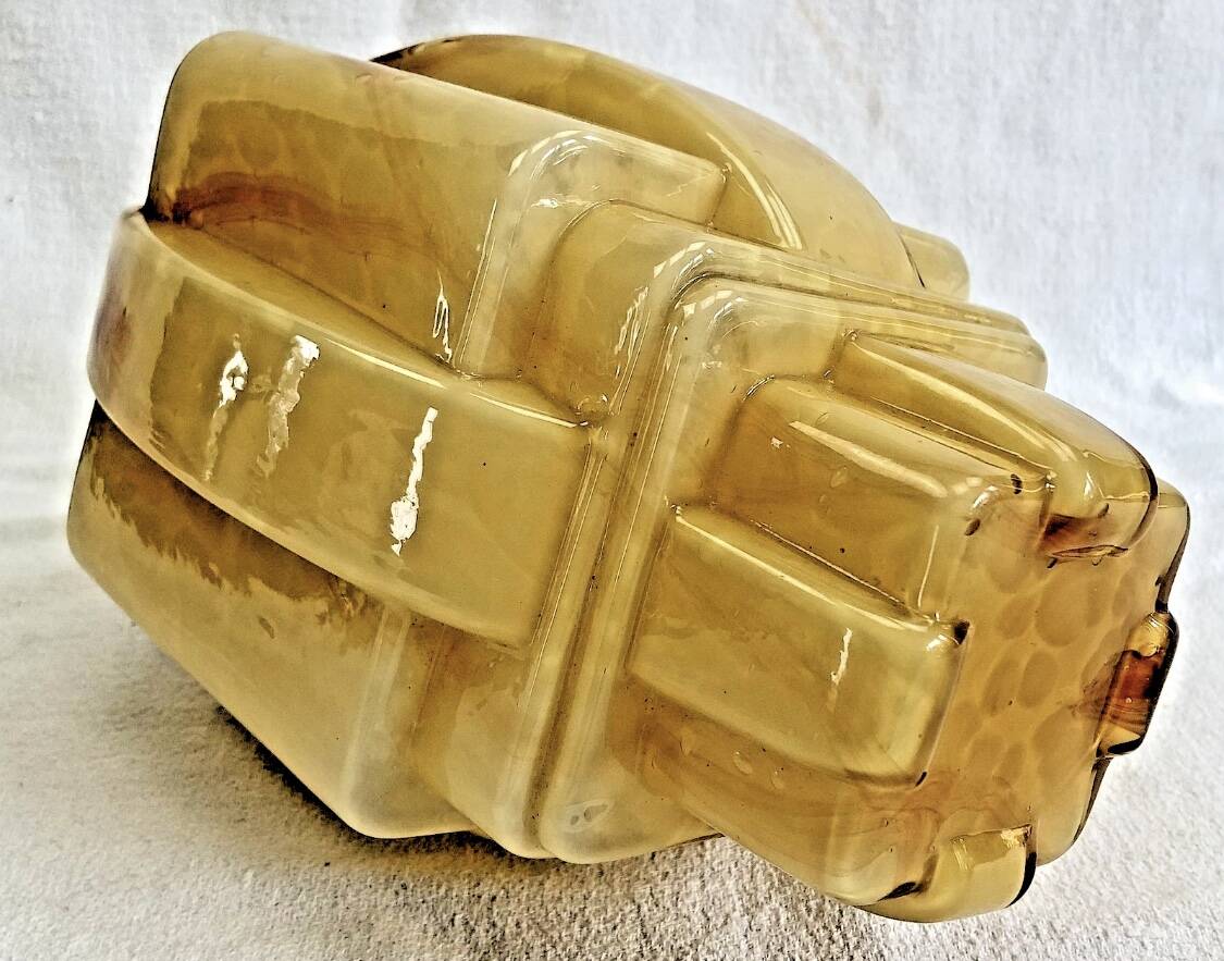 Antique Art Deco skyscraper ceiling chandelier