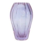 Vase Art Déco, verre cristal alexandrite, Moser, Tchécoslovaquie, années 1930