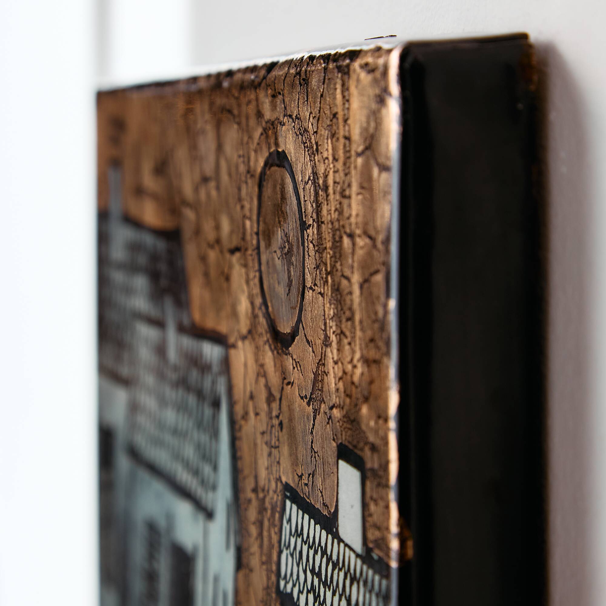 Lovers’ Lane enamel artwork by Vitus Lőrincz