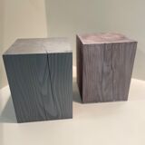 Stools made of solid Mèléze wood