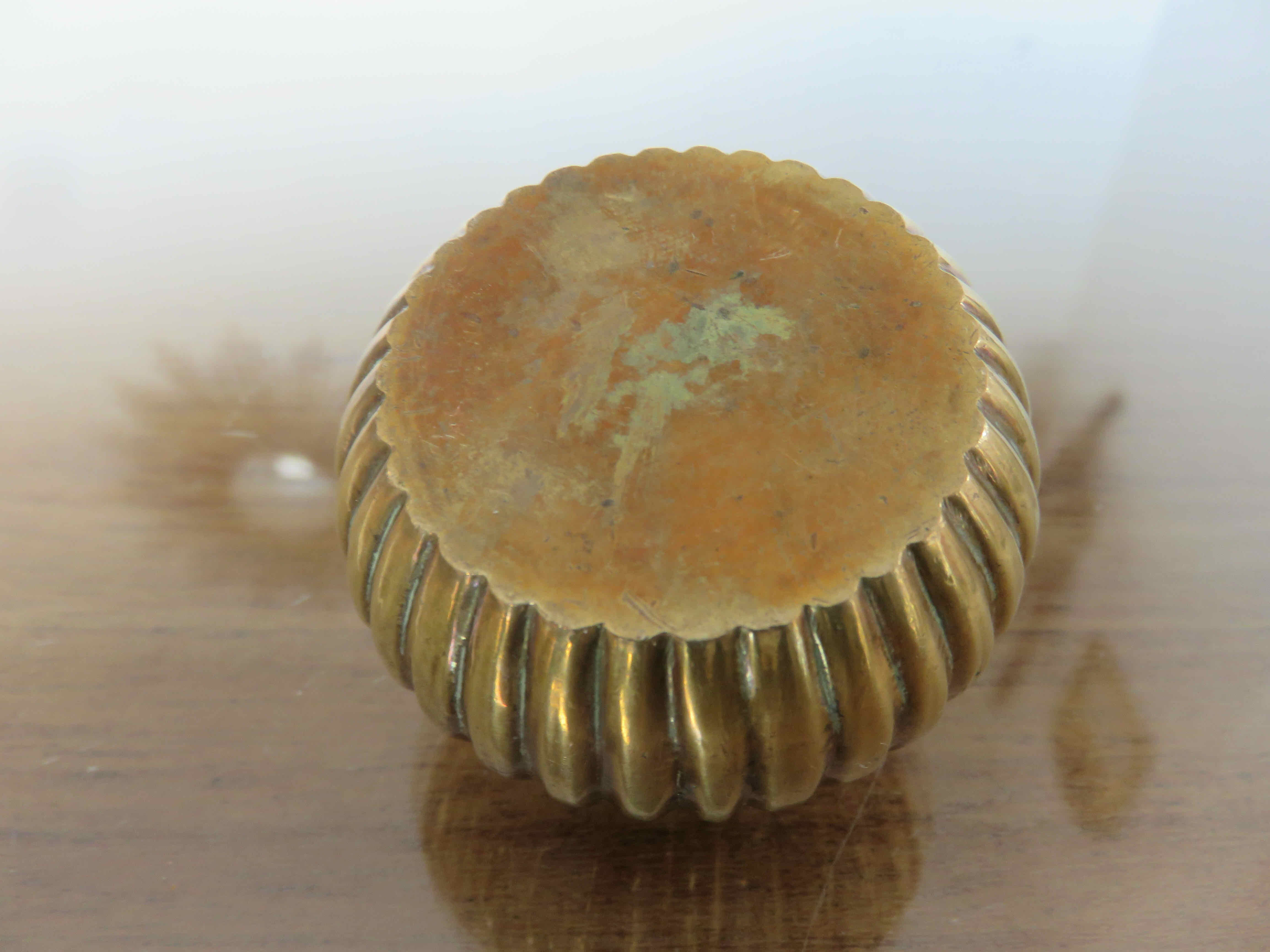 Brass pocket ashtray 60s 70s