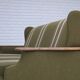 1970s, Danish 3-seater sofa, furniture wool, solid oak wood.