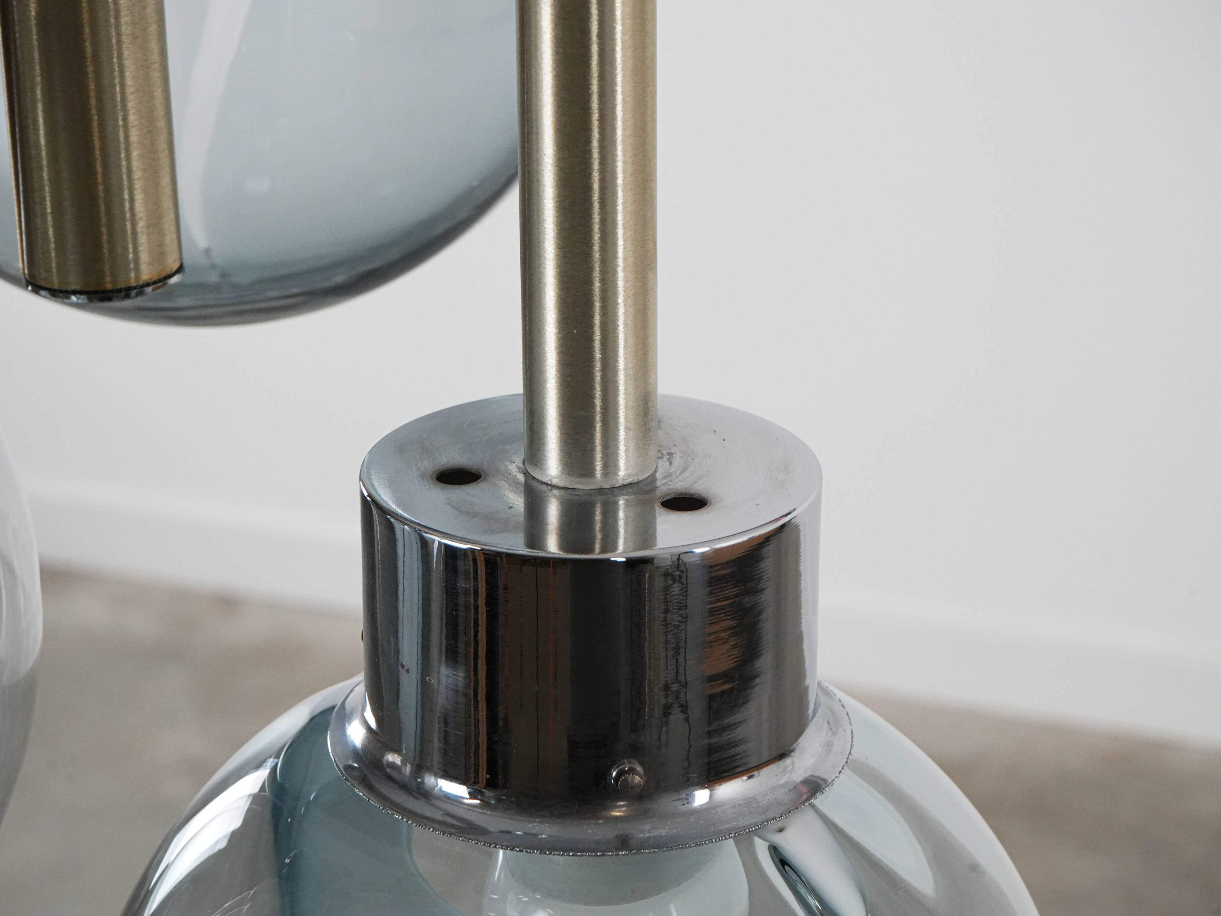 Space Age chandelier, Murano glass, 1970s, made in Italy