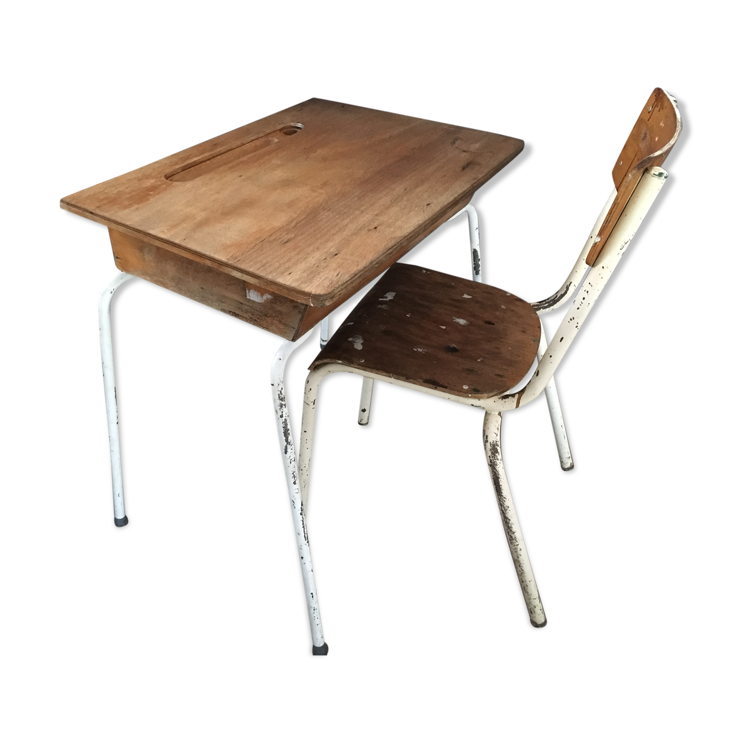 Foldable desk and Chair vintage