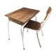 Foldable desk and Chair vintage