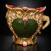 Art Nouveau cache-pot, Onnaing, model 738