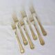 6 vintage Christofle Art Deco style silver-plated metal forks 220669