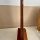 Miroir art-déco psyché, chêne et laiton, France 1930