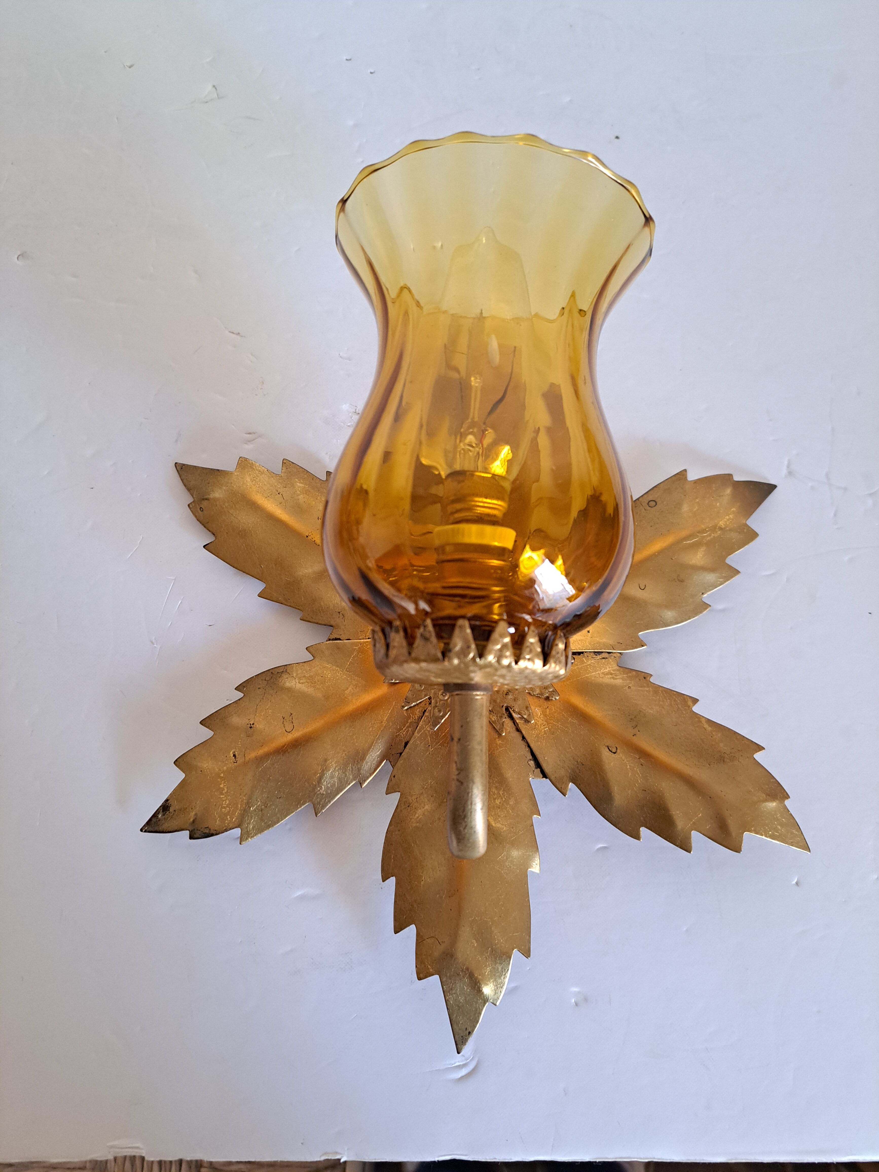 Pair of golden sconces