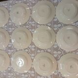 12 old Digoin and Sarreguemines soup plates