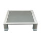 Mid-century chrome and dark mirror glass side table attributed to Saporiti. Italy 1970s