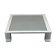 Mid-century chrome and dark mirror glass side table attributed to Saporiti. Italy 1970s