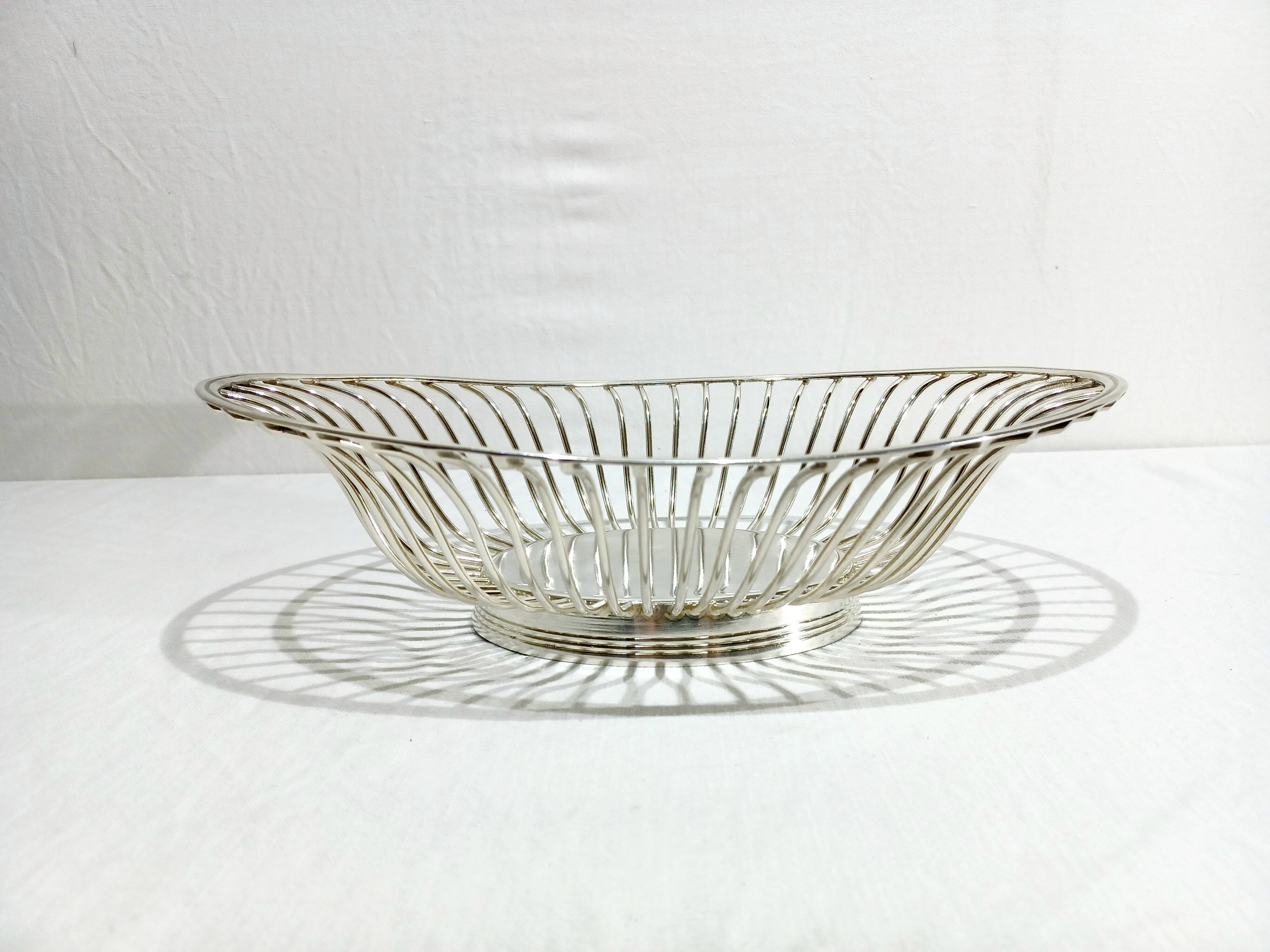 SILVER METAL BANQUETTE CHRISTOFLE GALLIA COLLECTION