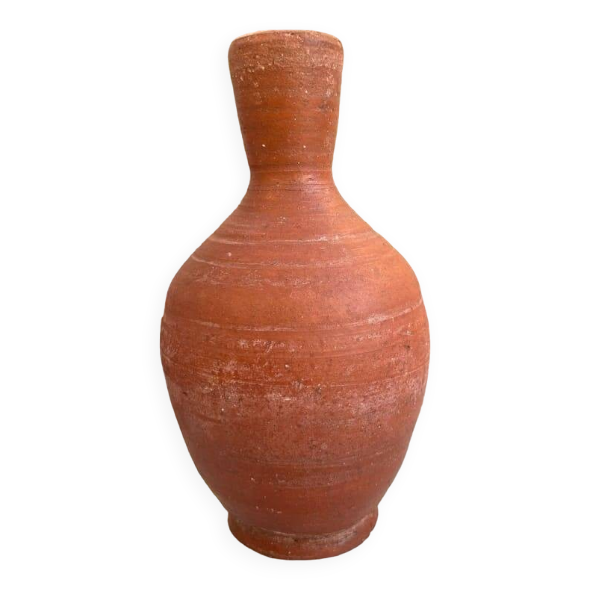 Dark terracotta vase