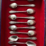 10 petites cuillères en Argent - origine Britannique période Victorienne