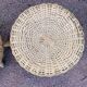 Pair of vintage wicker stools